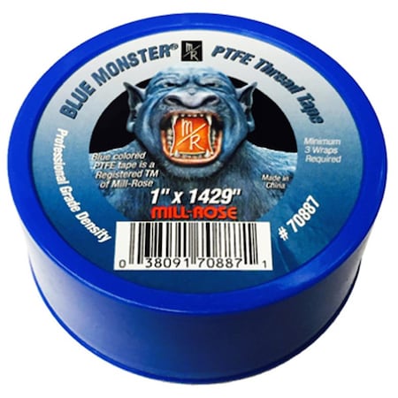 1 Ft. X 1429 In. Monster Non-Stick Thread Tape - Blue